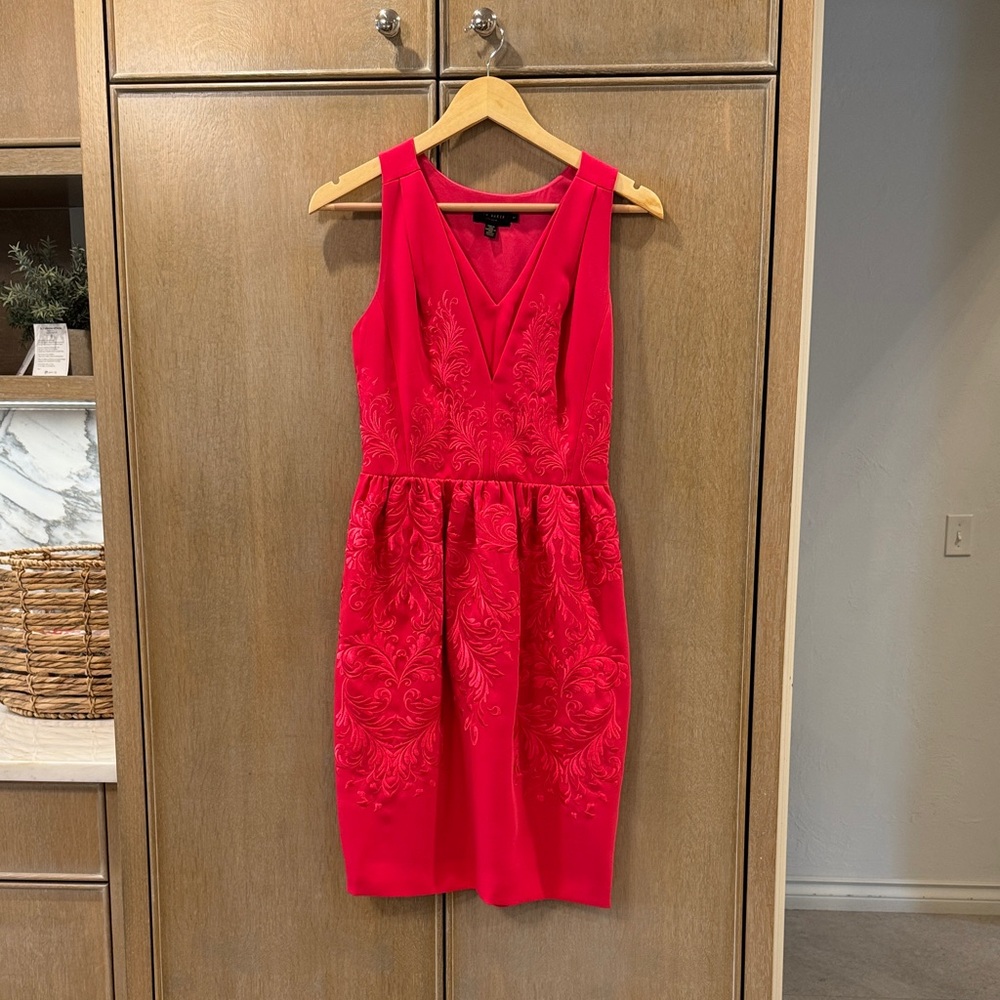 Ted Baker Vibrant Pink Embroidered Dress
